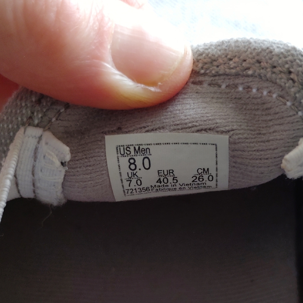 Vans Men's Ortholite Classic Gray Slip-On Sneakers - Picture 7 of 9